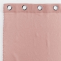 Lot de 2 Voilages à oeillets 140 x 240 cm liseré blanc Louise Rose