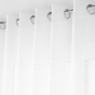 Lot de 2 voilages baie vitrée 400 x 240 cm - Effet lin tissé Haltona Blanc