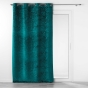 Rideau occutant 140 x 240 cm en velours relief Analia Pétrole