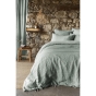 Housse de couette 240 x 220 cm en lin lavé Soline Eucalyptus