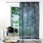 Panneau a oeillets 140 x 280 cm voile sable imprime metallise lineor Marine/or