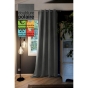 Lot de 2 Rideaux grande hauteur occultant + isolant phonique polaire L140 x H280 cm Inuit Anthracite