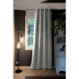 Lot de 2 Rideaux grande hauteur occultant + isolant phonique polaire L140 x H280 cm Inuit Anthracite