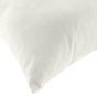 Coussin dehoussable 45 x 45 cm coton/polyester recycle Twily Blanc