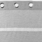 Panneau a oeillets 140 x 240 cm effet lin tisse fantaisie everest Gris