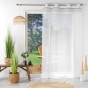 Panneau a oeillets 140 x 280 cm voile sable+top jacquard nikita Sans