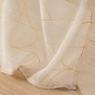 Voilage a oeillets 140 x 240 cm voile sable imprime metallise louxor Beige