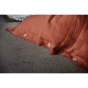 Pack double gaze de coton housse de couette 240 x 220 cm + 2 taies d'oreiller 60 x 60 orange Orange