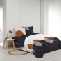 Parure de couette imprimée 220 x 240 cm + 2 taies 100% coton 57 fils Obls