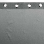 Voilage à oeillets 140 x 240  cm voile sablé + bande velours cotelé Casual Gris