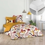 Pack parure de couette 240 x 220 cm Neoline + drap housse 140 x 190 x 30 Blanc