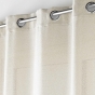Voilage a oeillets 140 x 280 cm effet lainage Loulaine Beige