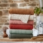 Serviette de Toilette Gaïa 50 x 90 cm – Gaze de Coton Unie Camel