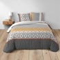 Housse de couette 240 x 220 cm coton 42 fils + 2 taies Arsene