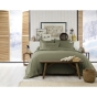 Housse de couette flanelle 240 x 220 cm candice romarin Kaki