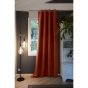 Lot de 2 rideaux occultant 140 x 280 cm grande hauteur Obscure Terracotta