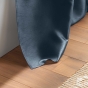 Lot de 2 rideaux effet soie 140 x 240 cm Shana Bleu marine