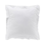 Taie d'oreiller 63 x 63 cm en percale uni 78 fils Blanc
