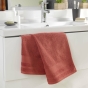 Serviette de toilette 50 x 90 cm eponge unie tendresse Terracotta