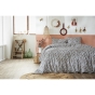 Parure de lit 240 x 220 cm - Housse de couette + 2 taies d'oreiller - Coton 57 fils imprimé Malia