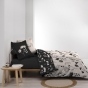 Housse de couette 240 x 220 cm percale de coton 78 fils + 2 taies Iris