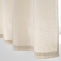 Lot de 2 Rideaux a oeillets petite hauteur 140 x 180 cm 100% coton Atlas Naturel