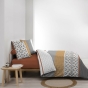 Housse de couette 240 x 220 cm coton 42 fils + 2 taies Arsene