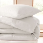 Pack Housse de couette 140 x 200 cm Gaze de coton + drap housse 90x190 Blanc