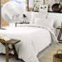 Pack Housse de couette chaude en flanelle 140 x 200 cm + drap housse 90x190  Blanc