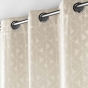 Rideau a oeillets 140 x 260 cm jacquard Gallena Naturel