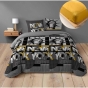Pack parure de couette 240 x 220 cm Bigcity + DH 140x190 cm Jaune