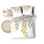 Housse de couette 240 x 220 cm coton 42 fils + 2 taies Orlana