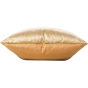 Coussin déhoussable 45 x 45 cm velours brillant bicolore Noria Ocre