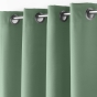 Rideau grande hauteur 140 x 280 cm polyester uni Essentiel Sauge