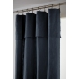Rideau Ajustable Sixtine Marine - 140 x 270 cm - Coton Flammé 8 Anneaux Pince