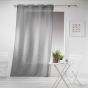Panneau a oeillets 140 x 240 cm effet lin tisse haltona Gris
