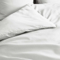 Housse de Couette Blanc en Percale de Coton - Douceur et Élégance 240 x 220 cm