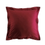 Taie d'oreiller vp 63 x 63 cm uni bio 57 fils gots biolina  +p. bourdon Bordeaux