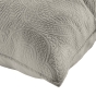 Couvre lit 2p mat.+2 hc 60x60 220 x 240 cm microfibre unie romane Gris