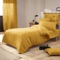 Pack Parure de couette 140x200 cm + Drap housse 90x190 + 1 taie Gaze de coton Bio Jaune