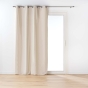 Rideau a oeillets 135 x 260 cm coton recyclé Twily Naturel