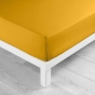 Drap housse 1 personne 90 x 190 cm uni 57 fils lina Curry