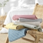 Couvre lit 2 personnes 220 x 240 cm coton/polyester tisse adele Rose