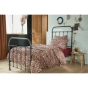 Housse de couette 140 x 200 cm double gaze de coton imprimée Capucine Camel