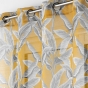 Voilage a oeillets 140 x 240 cm voile sable imprimé  Isibelle Jaune