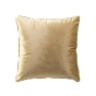 Coussin déhoussable 45 x 45 cm velours brillant bicolore Noria Ocre