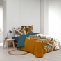 Parure de couette 240 x 220 cm percale de coton 78 fils imprimé Yucca-