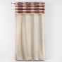 Lot de 2 Rideaux  tamisant en coton 140 x 240 cm Atlas Terracotta