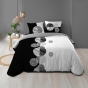 Parure de couette imprimée 260 x 240 cm + 2 taies 100% coton 57 fils Stormi