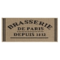 Tapis anti dérapant rectangle 50 x 120 cm bouclette Troquet